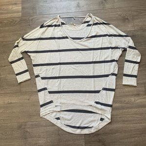 We the Free Ling sleeve Stripe Tunic Medium Oversized